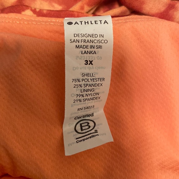 Brand New Athleta Exhale Printed Bra…size 3X - Picture 3 of 4